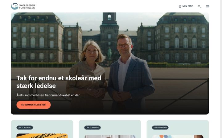 Screenshot ta' skolelederforeningen.org
