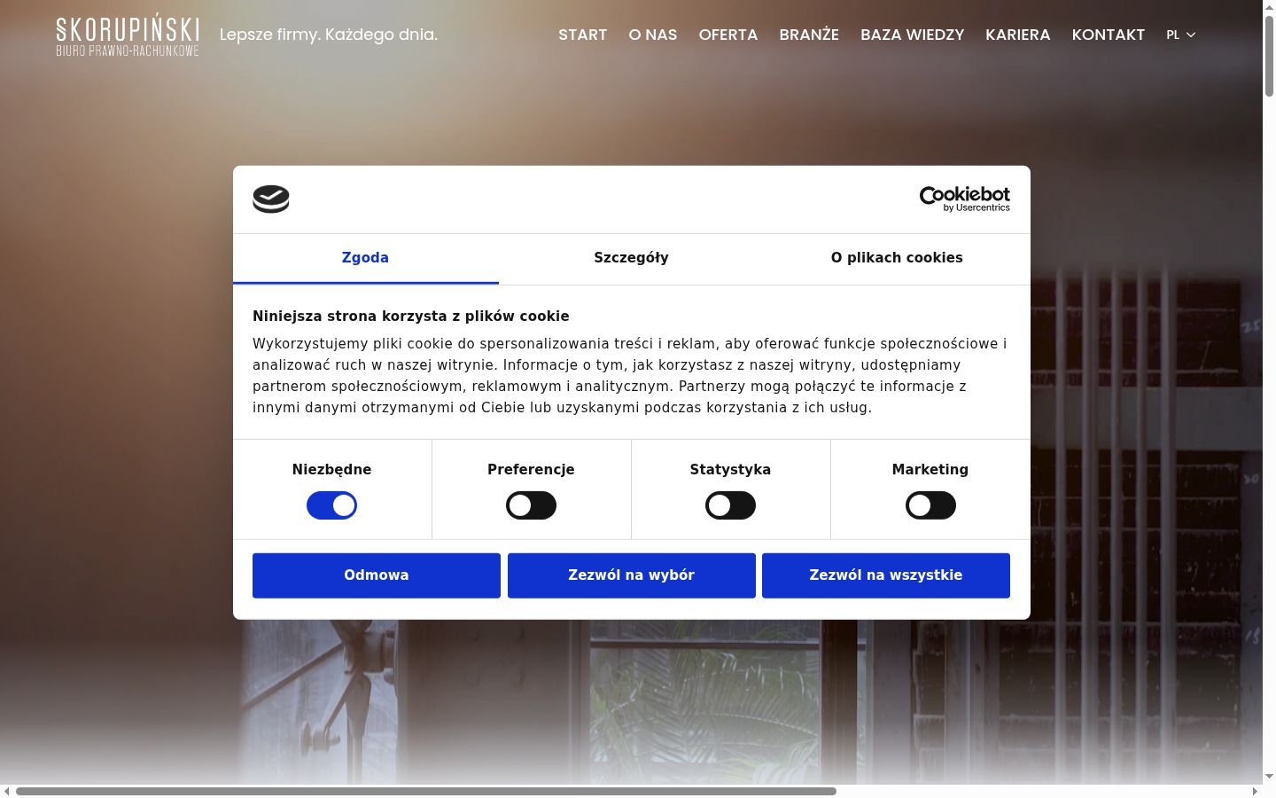 Sutikimo reklamjuostės, rodytos prieš bet kokią sąveiką, ekrano kopija