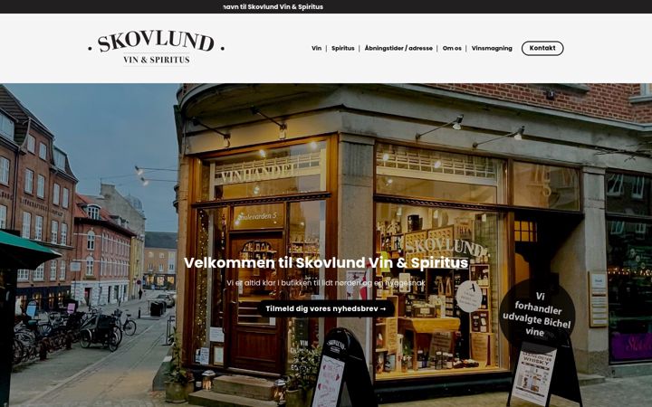 Screenshot ta' skovlundvin.dk