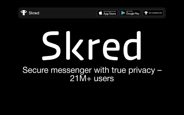 Screenshot of skred.mobi