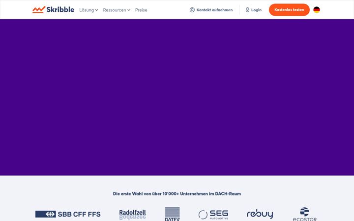 Screenshot of skribble.com