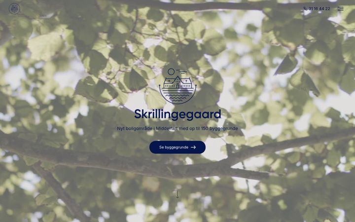 Screenshot of skrillingegaard.dk