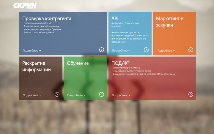 Screenshot of skrin.ru
