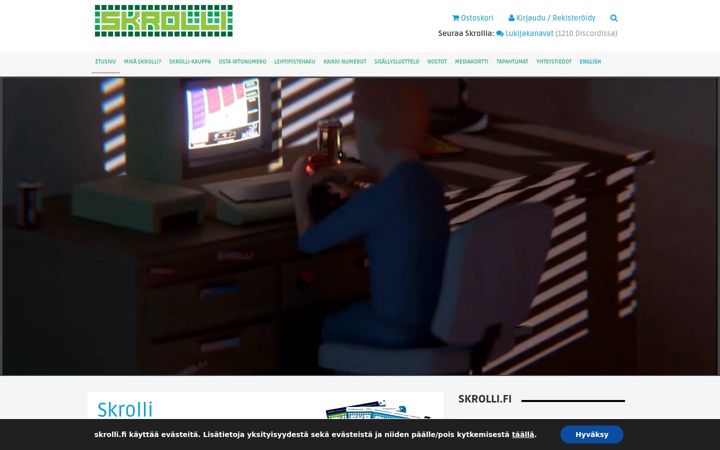 Snímek obrazovky skrolli.fi