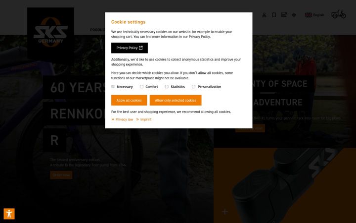 Screenshot of sks-germany.com