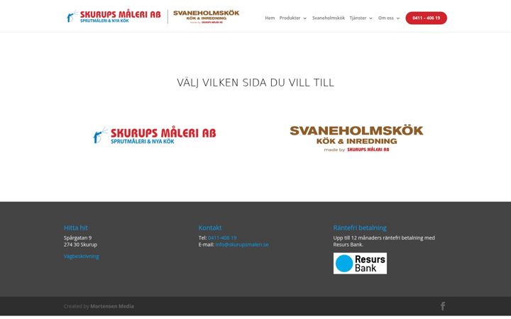 Screenshot of skurupsmaleri.se