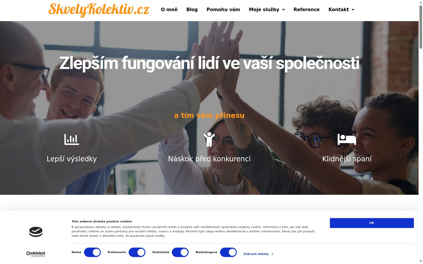 Skärmbild av samtyckesbannern som visades före någon interaktion