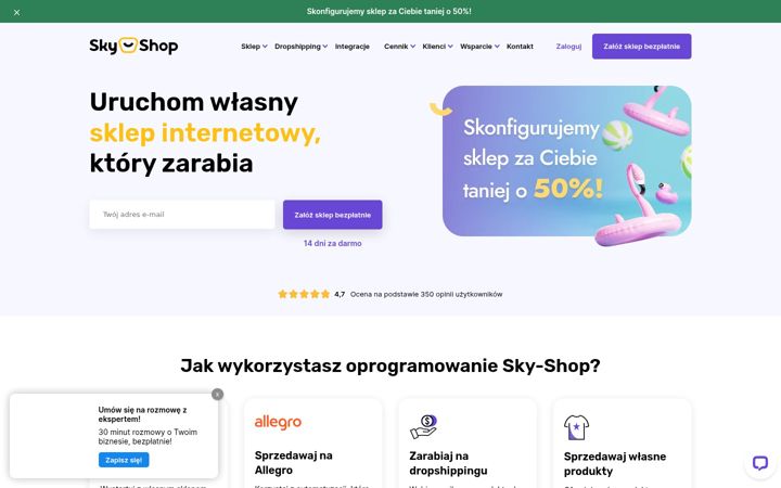 Screenshot of sky-shop.pl