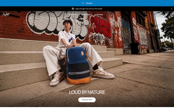 Zrzut ekranu skybags.co.in