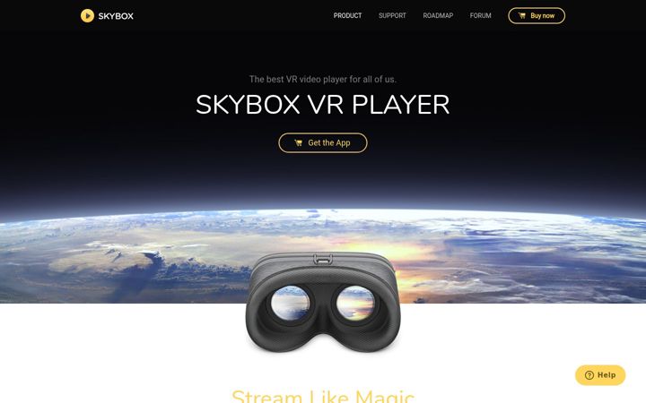 Screenshot of skybox.xyz