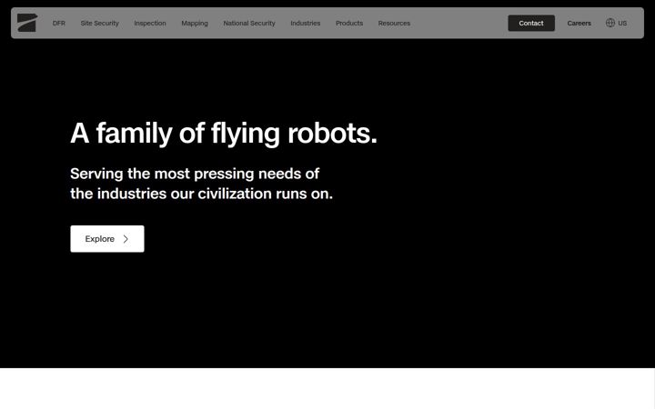 Screenshot of skydio.com