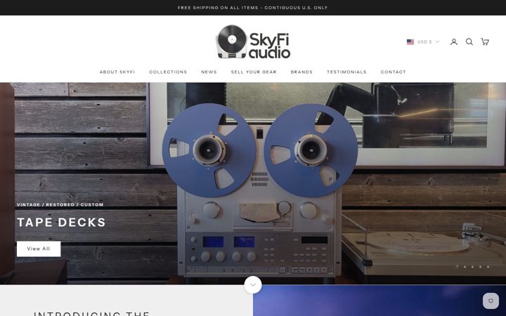 Screenshot of skyfiaudio.com