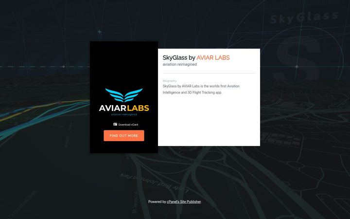 Screenshot of skyglass.io