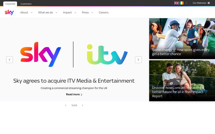 Screenshot of skygroup.sky
