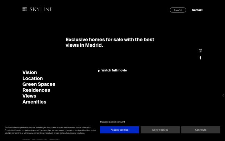 Екранна снимка на skyline-madrid.com