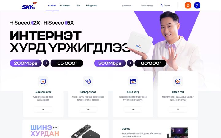 Screenshot of skymedia.mn