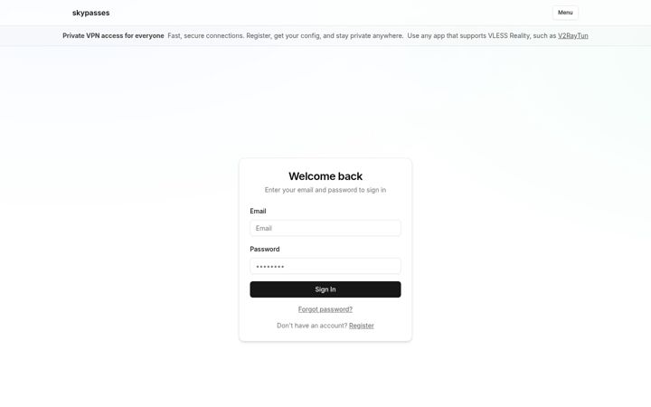 Screenshot of skypasses.cc