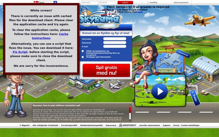 Screenshot of skyrama.com