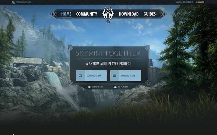 Screenshot of skyrim-together.com