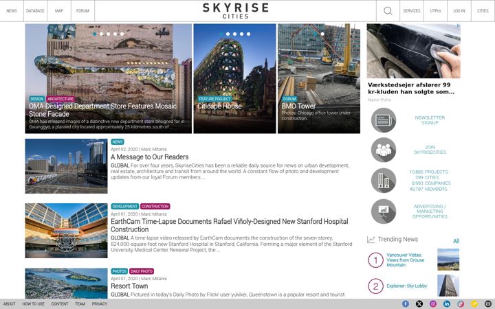 Screenshot of skyrisecities.com
