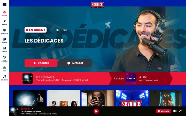 Screenshot of skyrock.fm