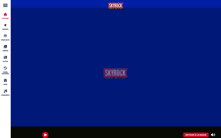 Snímek obrazovky skyrock.net