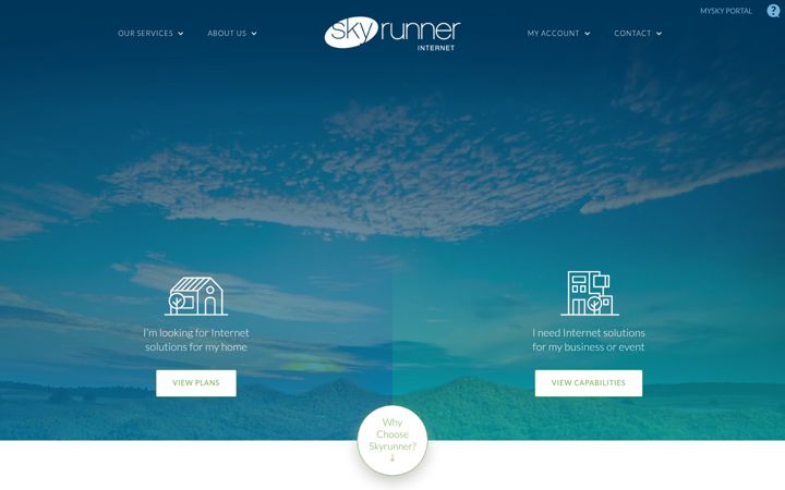 Screenshot of skyrunner.net