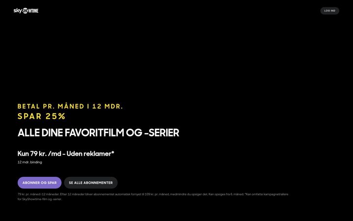 Captura de pantalla de skyshowtime.com