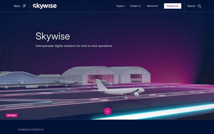 Screenshot of skywise.com