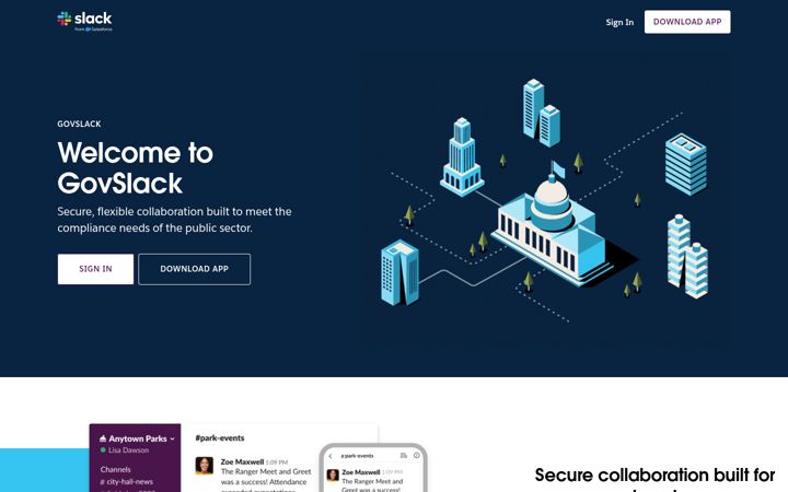 Screenshot of slack-gov.com