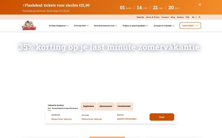 Kuvakaappaus sivustosta slagharen.com