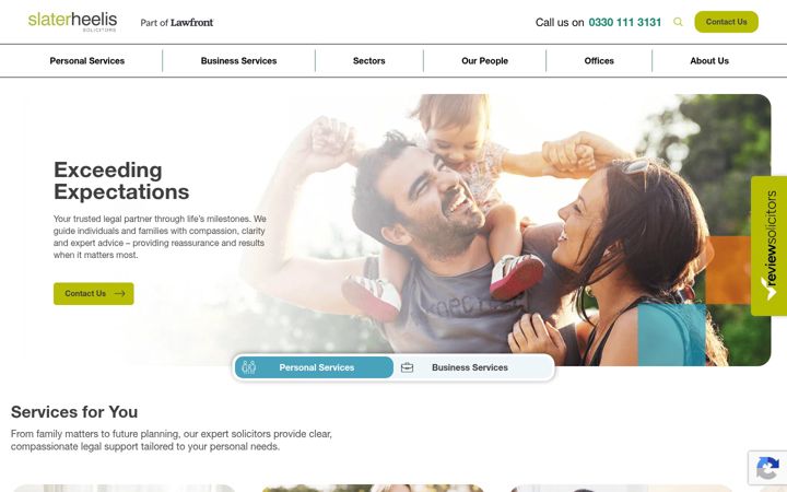 Screenshot of slaterheelis.co.uk