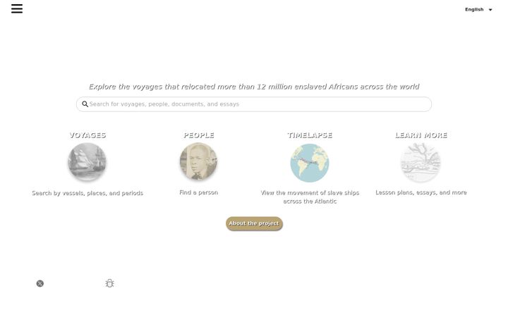 Ekrānuzņēmums no slavevoyages.org