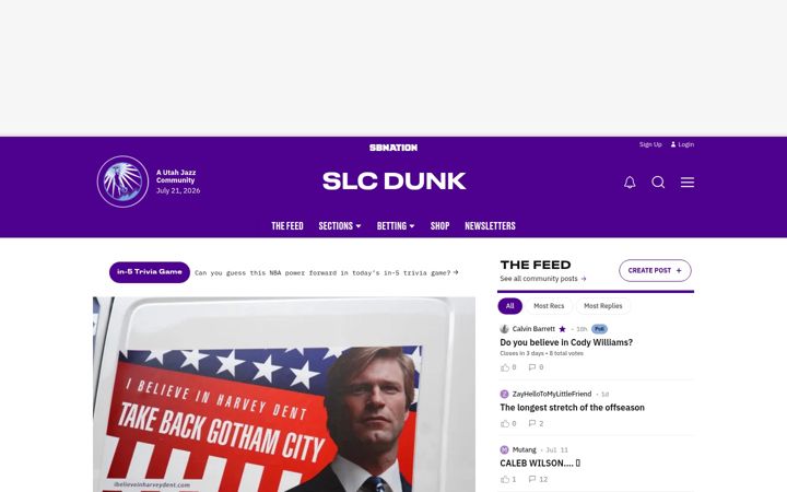 Screenshot of slcdunk.com