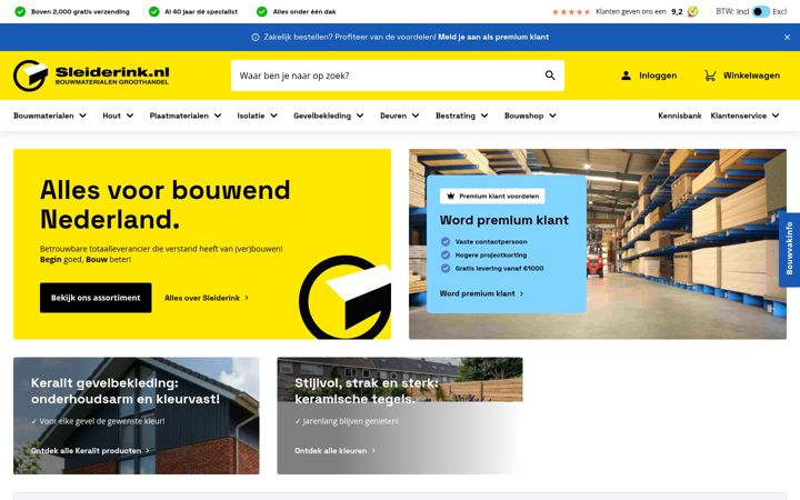 Screenshot of sleiderink.nl