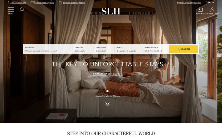 Screenshot of slh.com