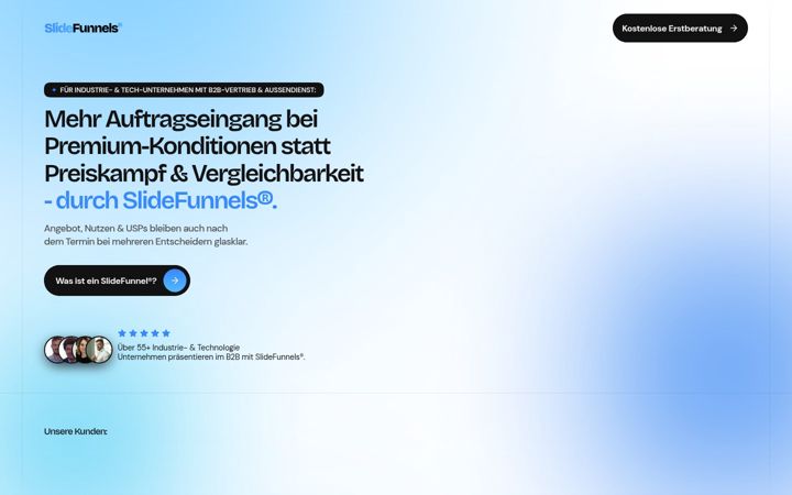 Screenshot of slidefunnels.com