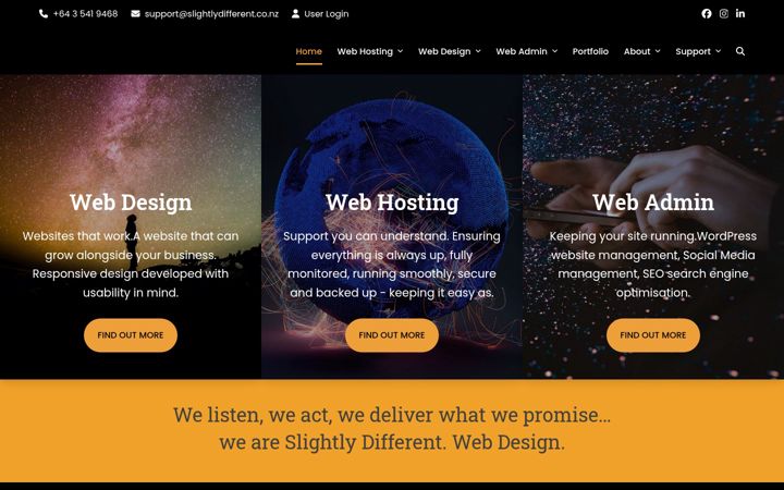 Screenshot of slightlydifferent.co.nz