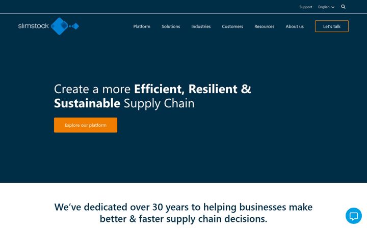 Screenshot of slimstock.com