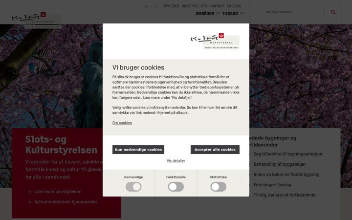 Screenshot of slks.dk