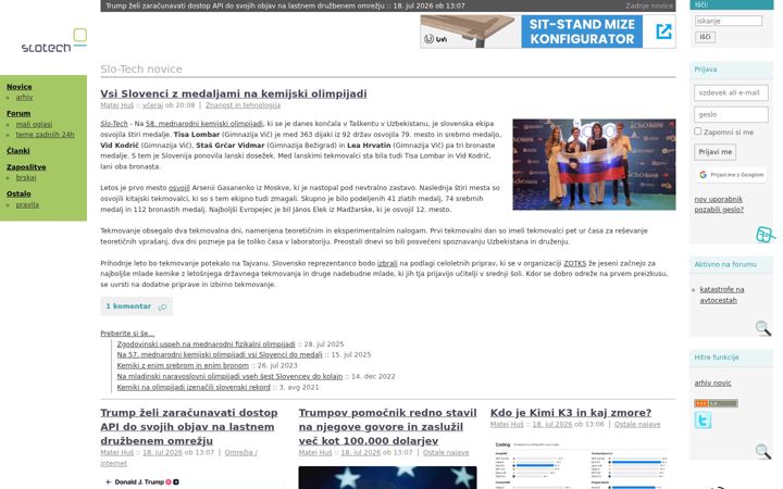 Screenshot of slo-tech.com