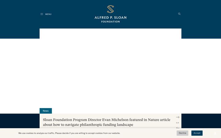 Screenshot of sloan.org