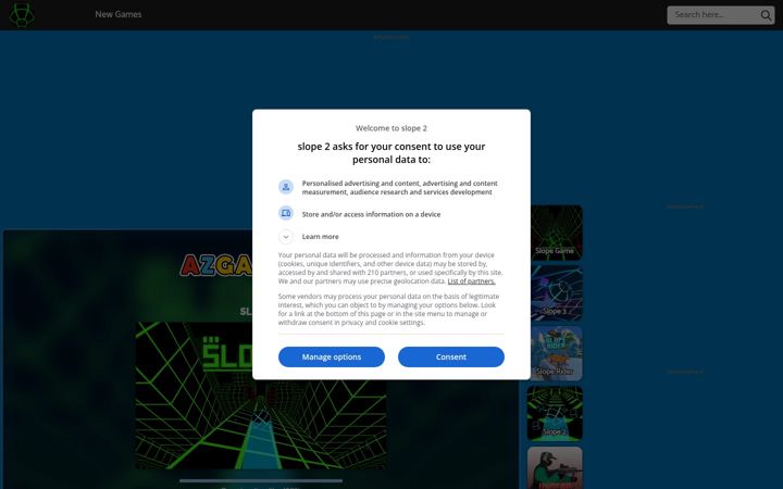 Screenshot of slope2.online
