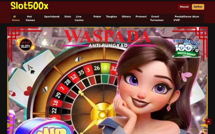 Captura de ecrã de slot500x.net