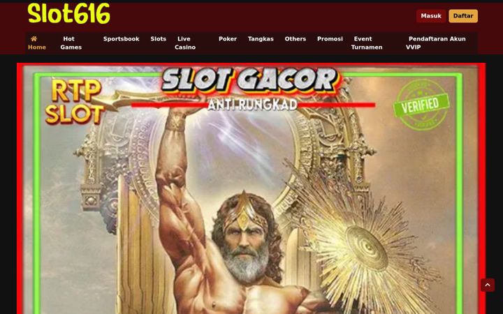 Screenshot of slot616.com