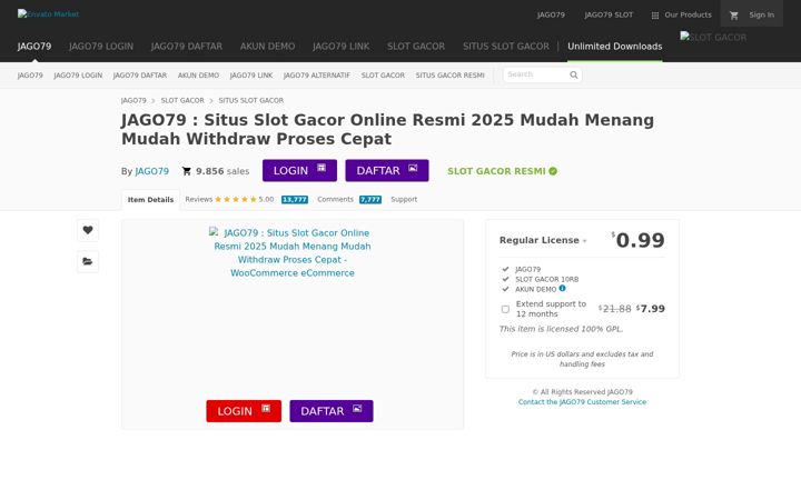Screenshot of slotayamjago888.online