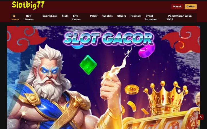 Screenshot of slotbig77.net