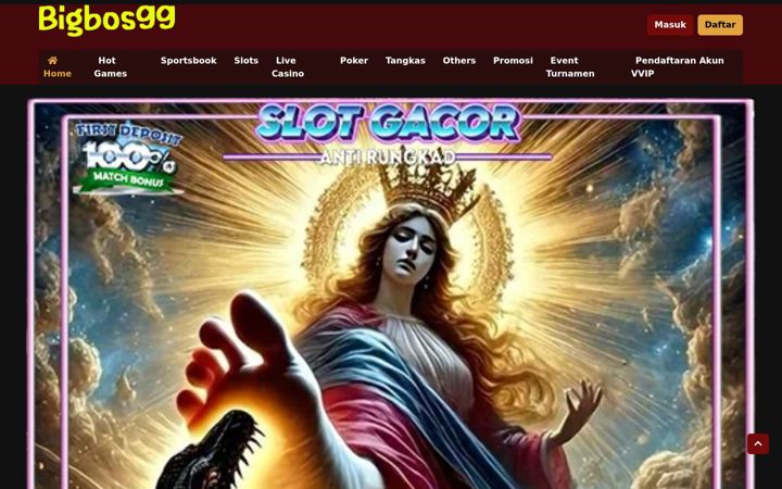 Screenshot von slotbigbos99.com