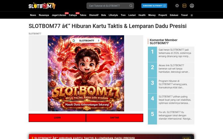 Skærmbillede af slotbom77casino.com