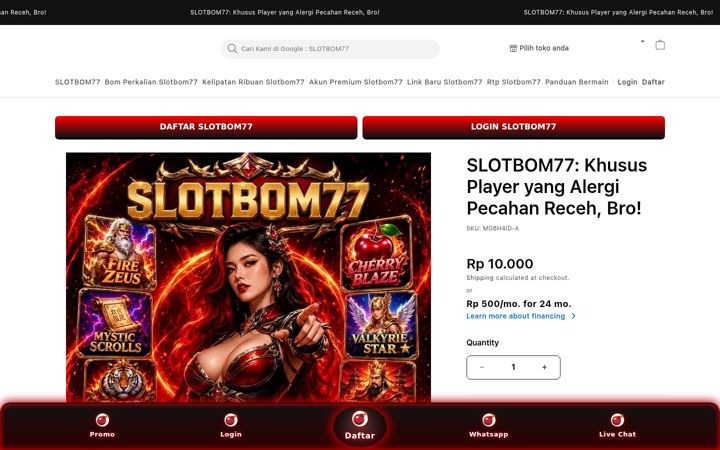 Screenshot of slotboom77.net